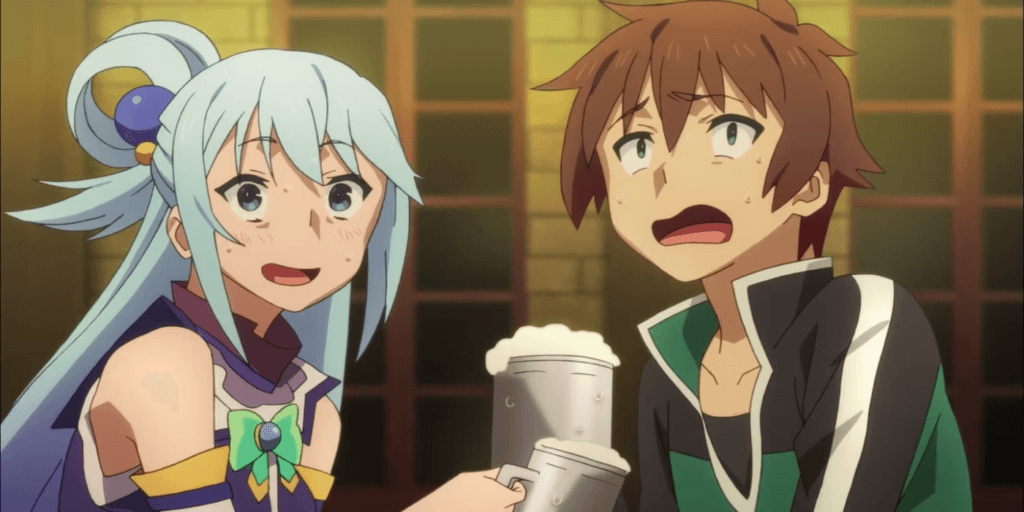 Kazuma e Aqua konosuba