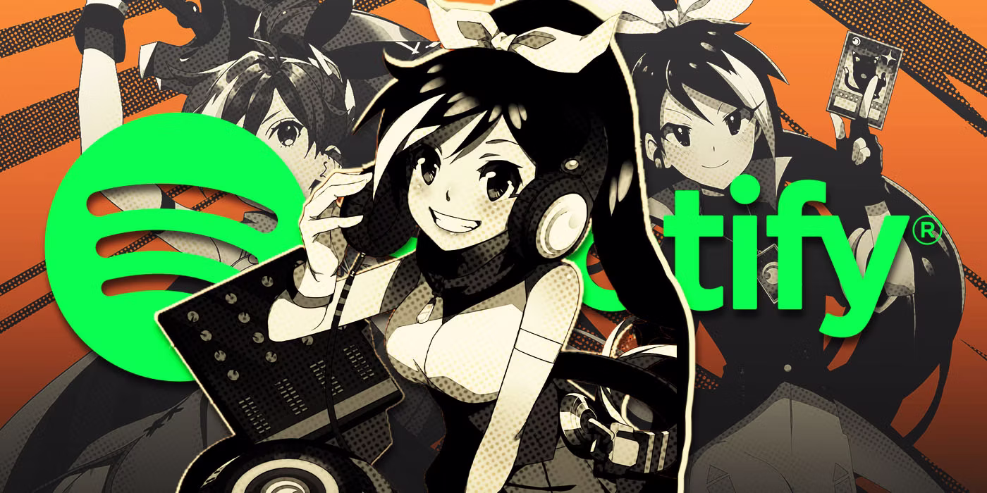 Crunchyroll playlists de animes no Spotify