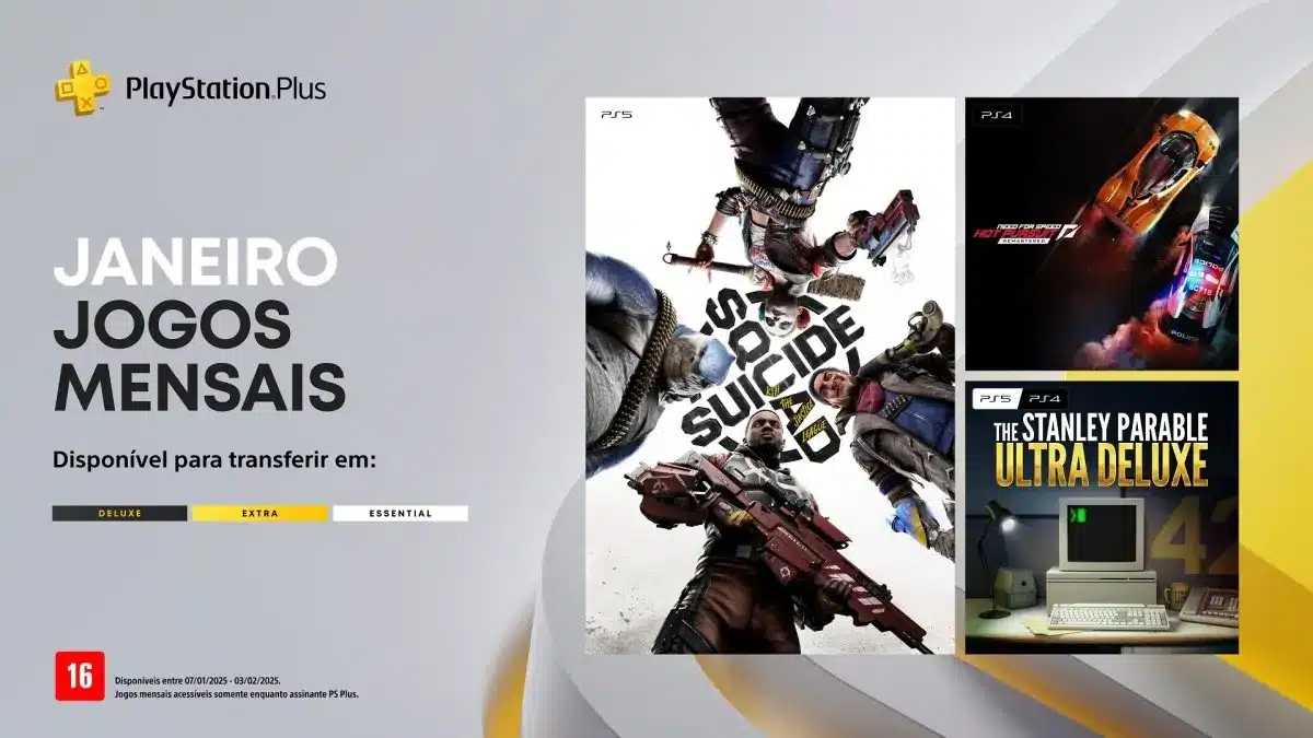 Jogos da PS Plus de Janeiro de 2025: Um Mês Imperdível para os Gamers