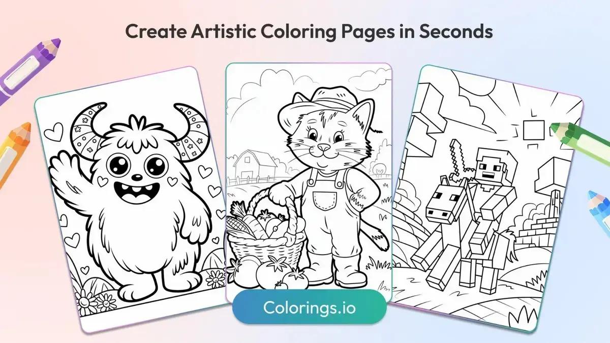 Colorings.io: A revolução em páginas de colorir com IA para todas as idades