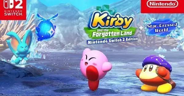 Kirby e a Terra Esquecida: Trailer e Novas Funcionalidades na Edição Switch 2