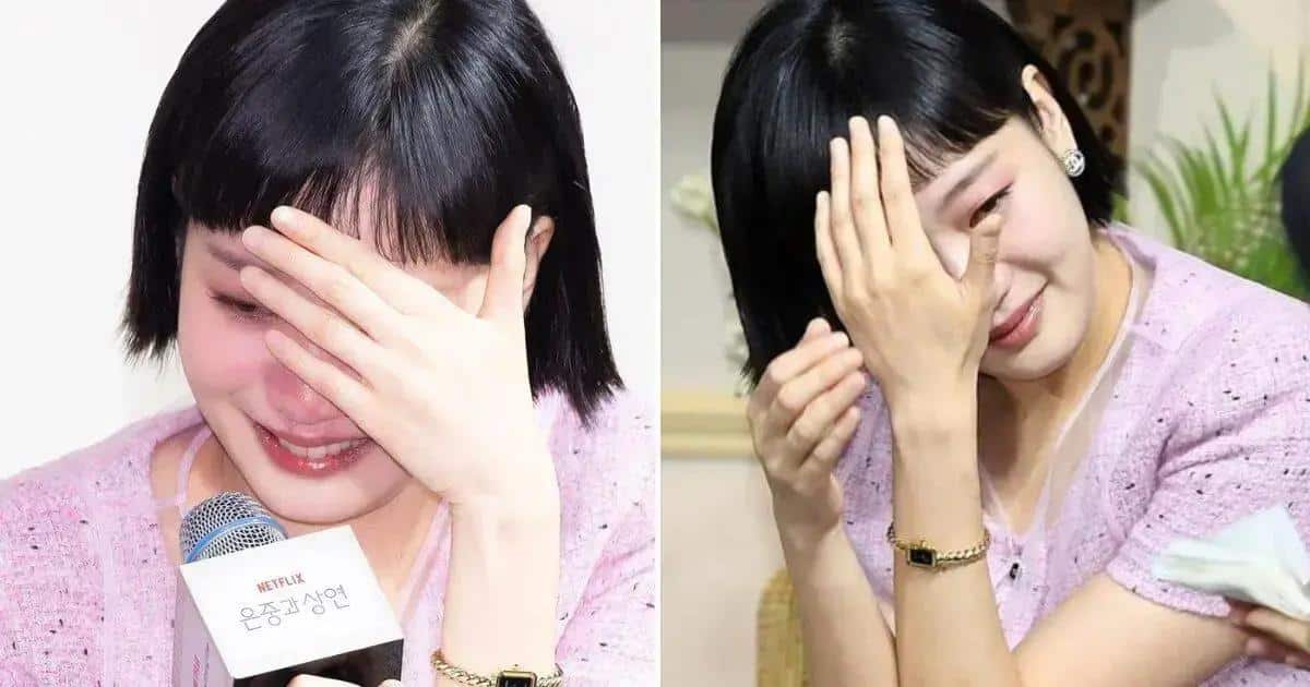 Kim Go Eun se emociona em evento de lançamento da Netflix para 'You and Everything Else'
