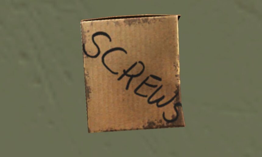 coletar parafusos Fallout 4