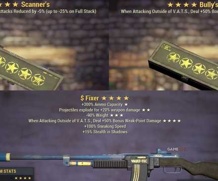 4-Star Legendary Items In Fallout 76