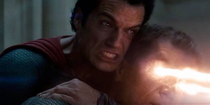 Superman killing Zod in Man of Steel