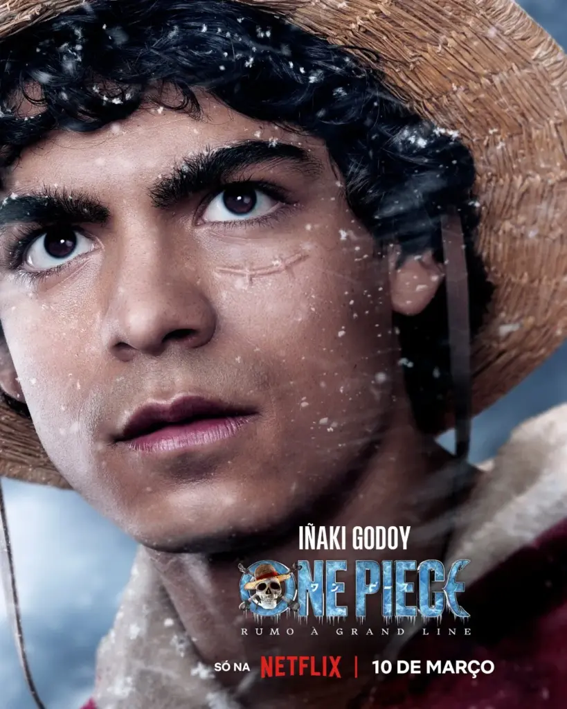 Pôster individual de Luffy na Ilha Drum para a 2ª temporada de One Piece: A Série