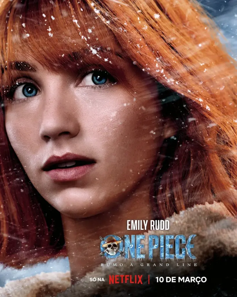 Pôster individual de Nami na Ilha Drum para a 2ª temporada de One Piece: A Série