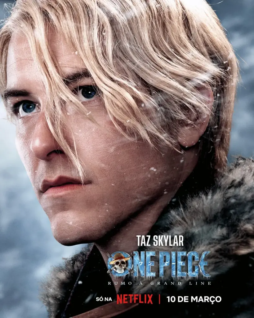 Pôster individual de Sanji na Ilha Drum para a 2ª temporada de One Piece: A Série