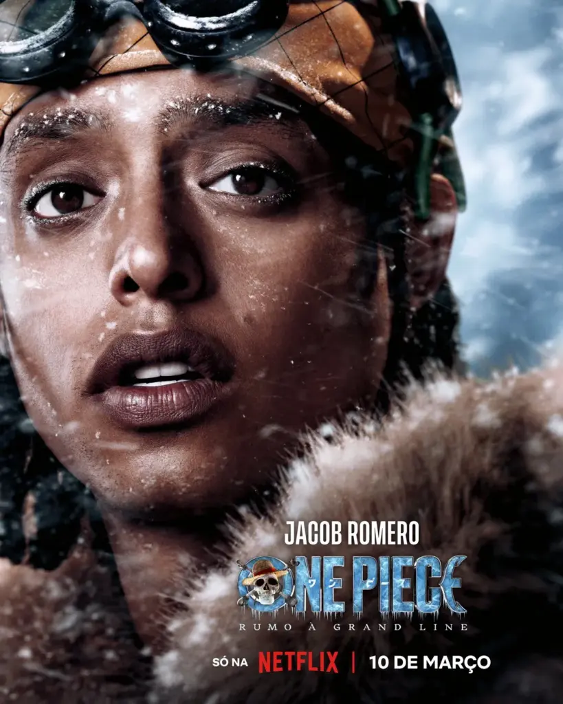 Pôster individual de Usopp na Ilha Drum para a 2ª temporada de One Piece: A Série