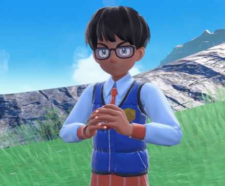 A rival trainer in Pokemon Violet (Switch 2)