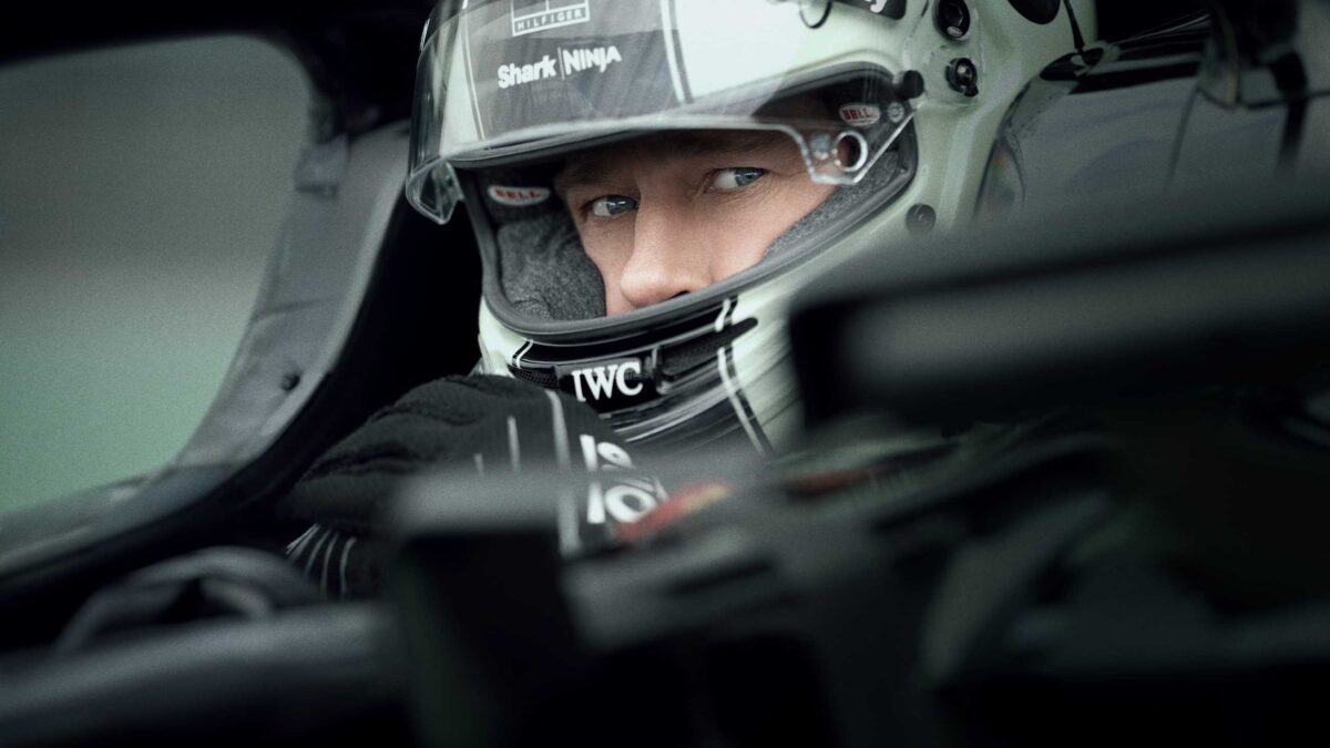 Brad Pitt as Sonny Hayes in F1 The Movie