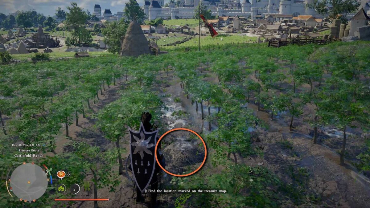 crimson-desert-buried-treasure-quest-farmhouse-shelves-find-examine-trace-from-ursula-journal - first piece mound