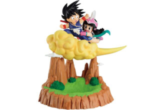 estátua Goku e Chichi