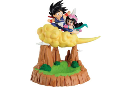 estátua Goku e Chichi