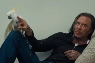 Mickey Rourke despejado