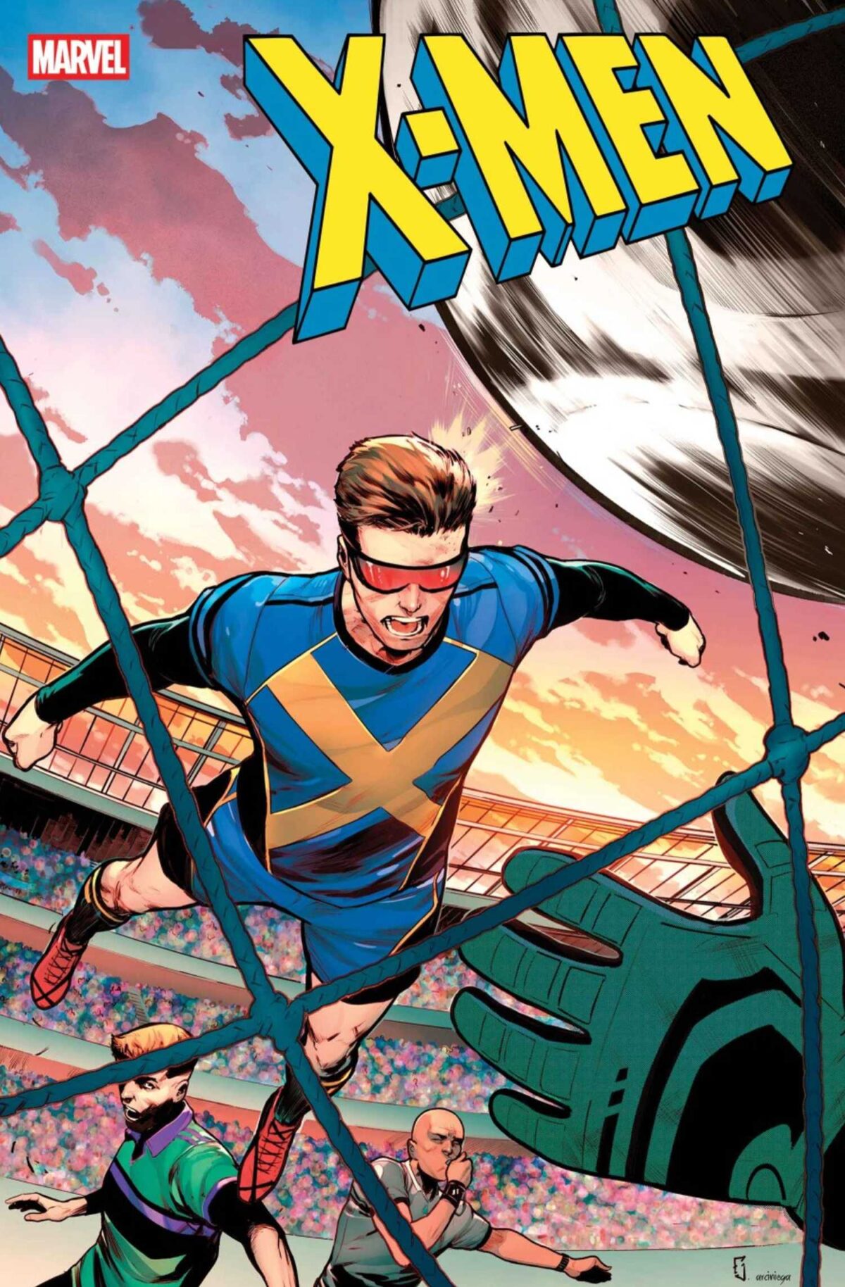 X-Men #31 variant cover showing soccer outfit