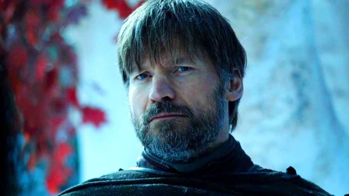 Nikolaj Coster-Waldau as Jaime Lannister smiling in Game of Thrones season 8 (1)