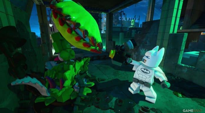 LEGO Batman: Legacy – Guia Completo das Plantas e Onde Encontrá-las em Gotham LEGO Batman enfrentando plantas em Gotham
