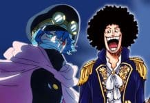 One Piece 1184: Revelações Surpreendentes sobre o Passado de Brook e Candelle Ilustração do capítulo 1184 de One Piece com Brook e Candelle