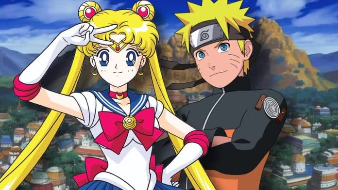A Influência de Sailor Moon no Mundo de Naruto Sailor Moon e Naruto lado a lado