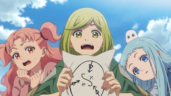 Witch Hat Atelier: A Magia de Coco Coco em um momento de descoberta mágica em Witch Hat Atelier