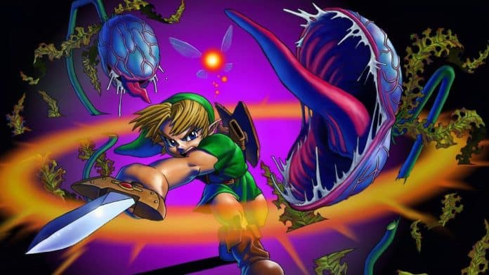 A Aventura de Link em Ocarina of Time Link em ação em Ocarina of Time