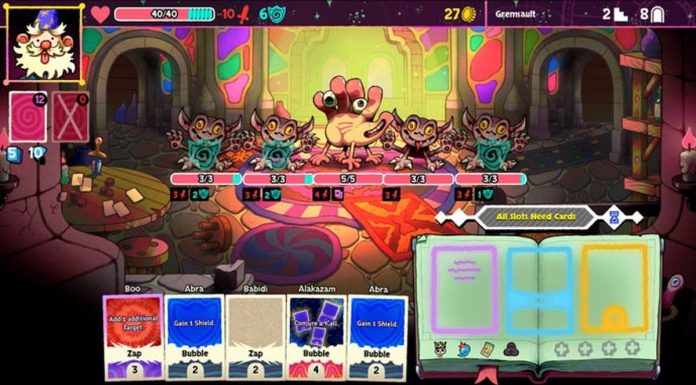 Bibidi Bibidi: O Card Battler que Une Magia e Estratégia em um Universo Encantado Imagem do jogo Bibidi Bibidi com cartas e personagens mágicos.