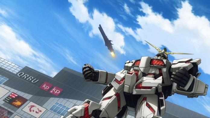 Colaboração Visual entre Star Blazers e Gundam Ilustração da colaboração entre Star Blazers: Space Battleship Yamato 3199 e Mobile Suit Gundam Unicorn